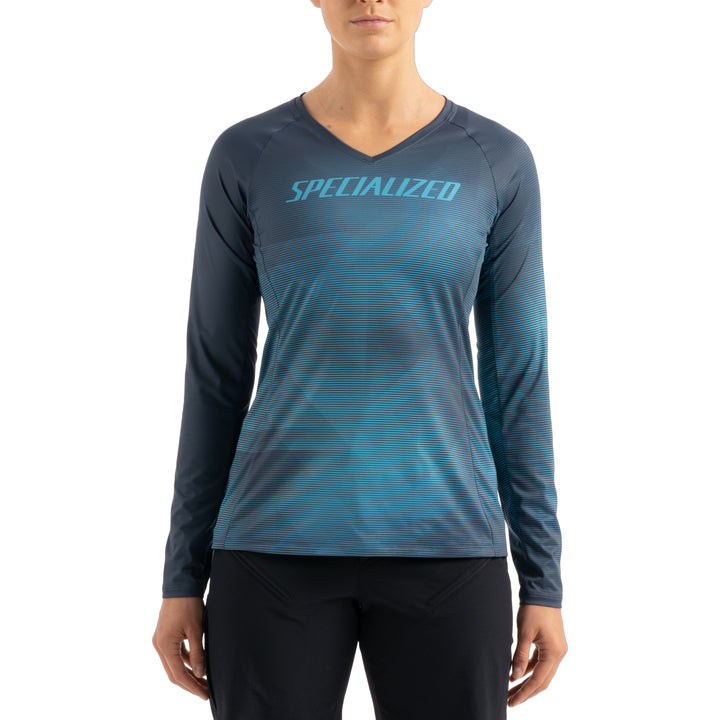 Specialized Andorra Air Jersey Long Sleeve Women - BL/AQ