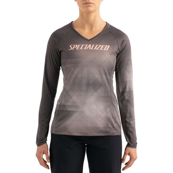 Specialized Andorra Air Jersey Long Sleeve Women - SLT/WH